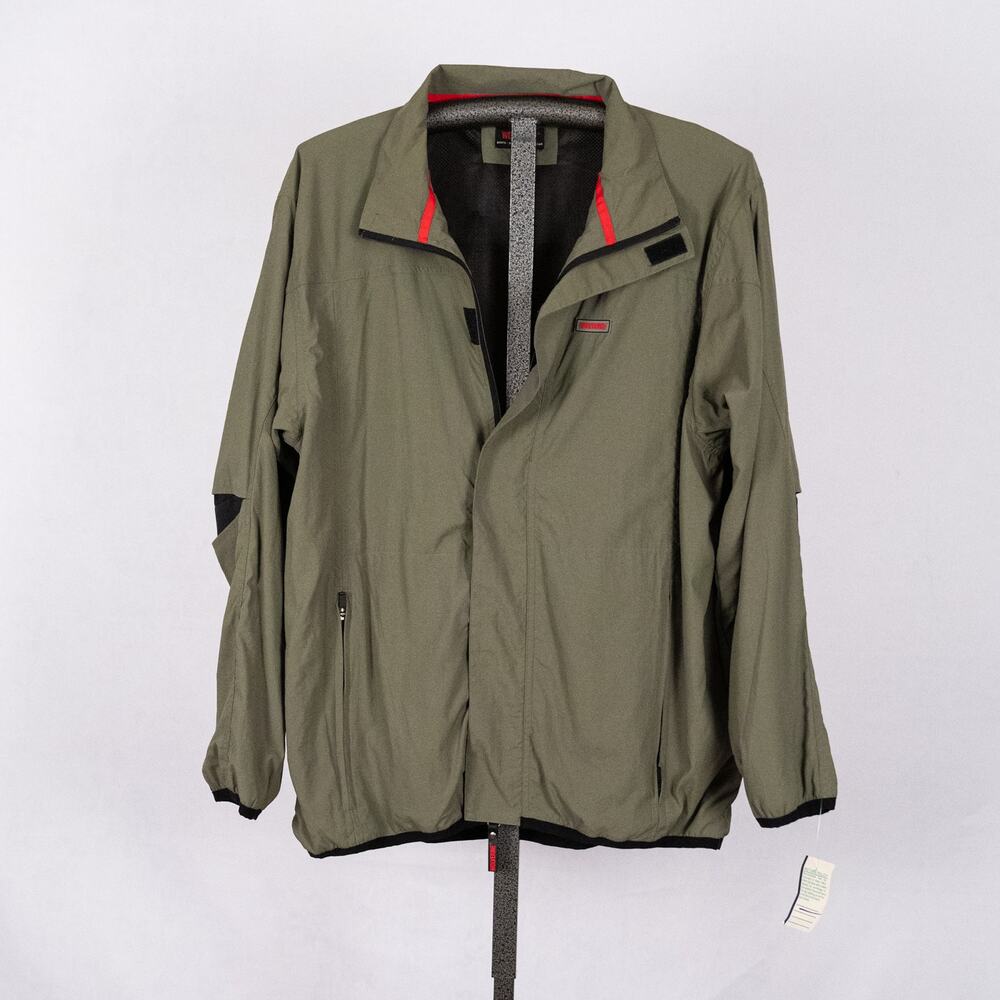 Wolverine Water Repellent Wind Resistant Shell Shock Work Jacket Mens Size LARGE